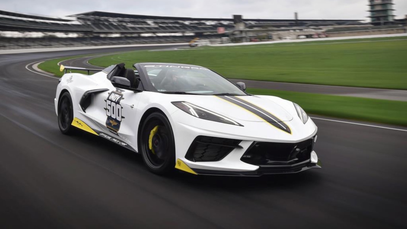 2021 Chevy Corvette C8 convertible Indy 500 Pace Car liderará el campo en topless