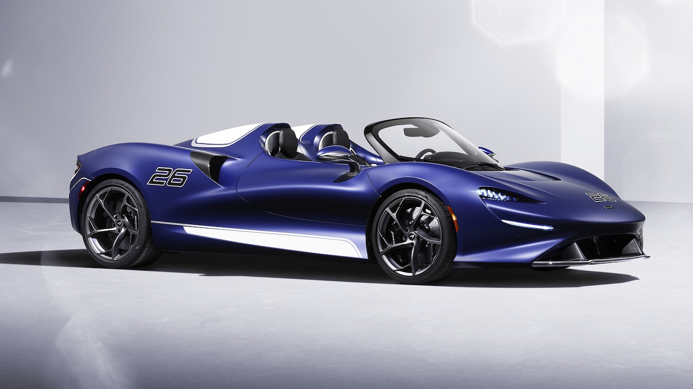 Anteriormente, sin parabrisas, 1,7 millones de dólares, McLaren Elva gana un parabrisas