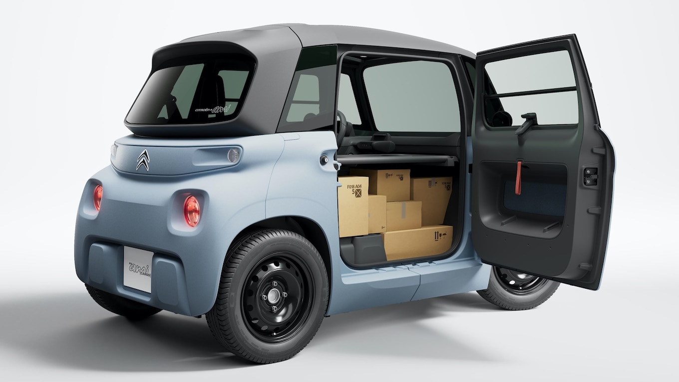 El Citroën My Ami Cargo es un vehículo de reparto muy extraño y muy francés