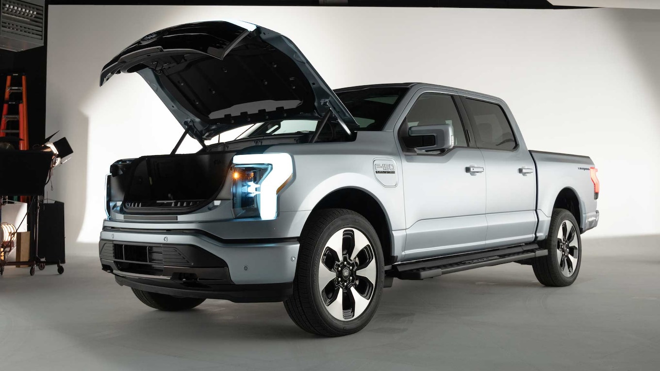 La Ford F-150 Lightning EV 2022 tiene un almacenamiento fantástico