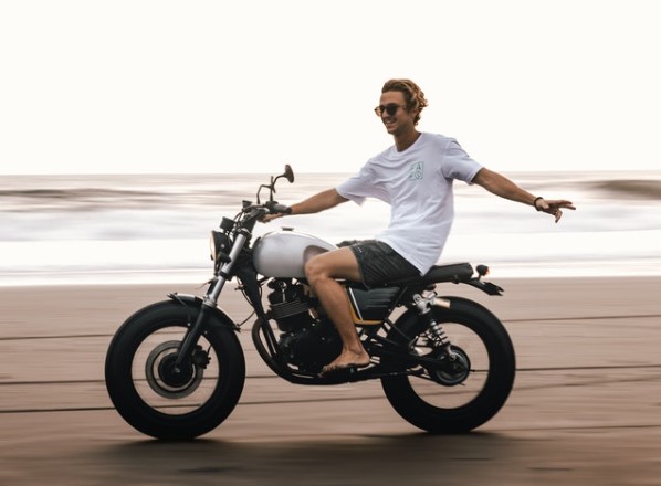 viajando en moto