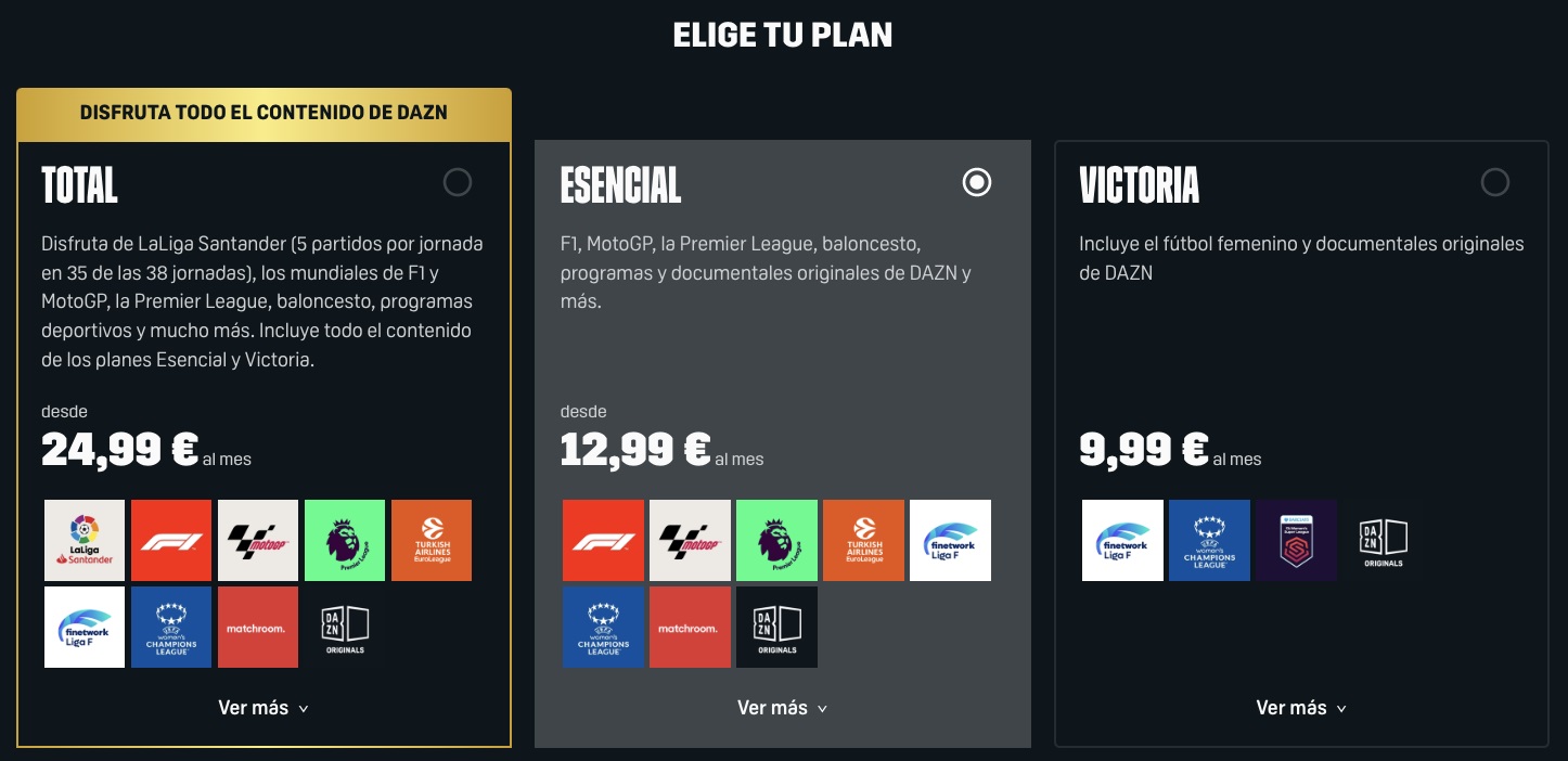 Cuanto cuesta DAZN
