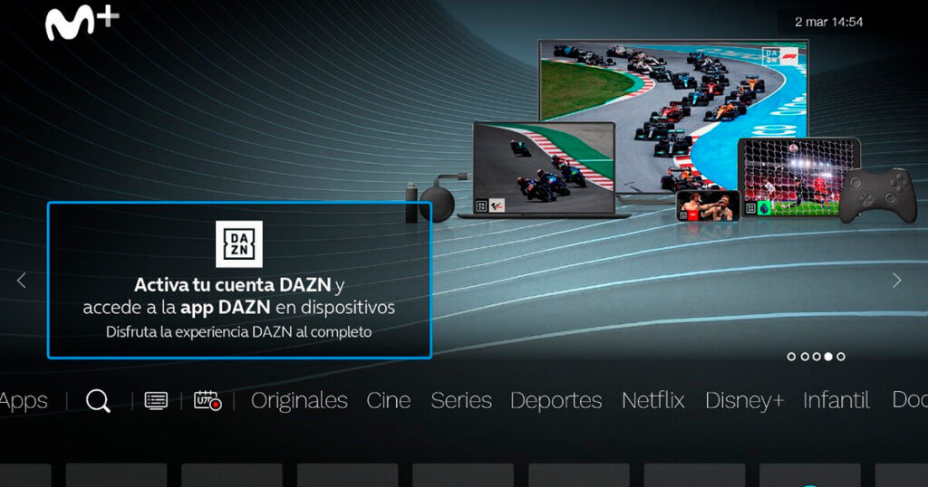 canales de deportes DAZN