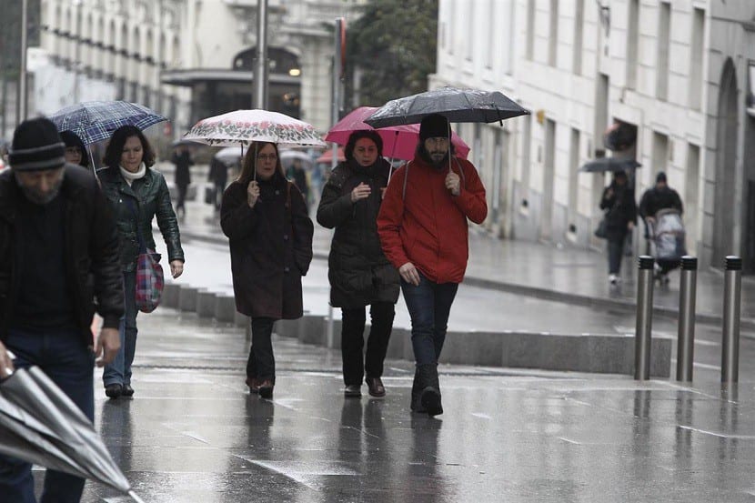 lluvia en españa