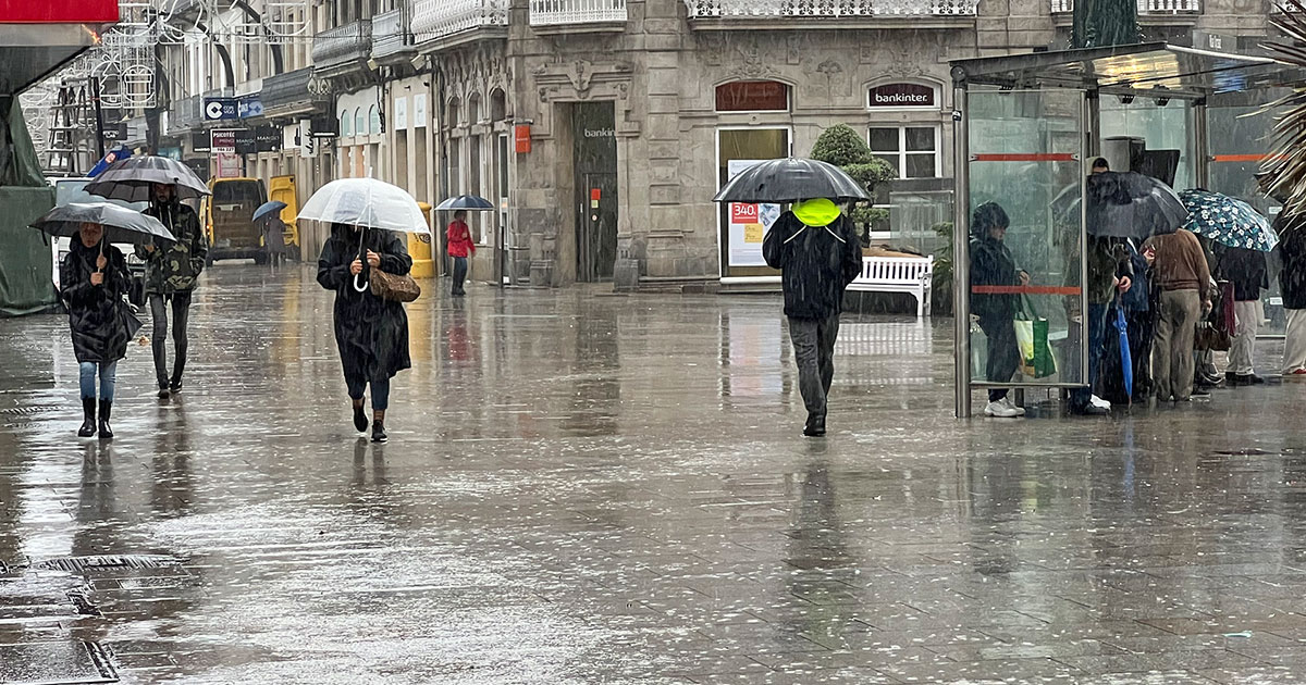 donde llueve en galicia
