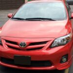 Coche toyota de segunda mano rojo